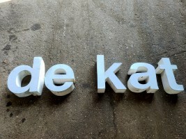 de kat  aluminium reclame letters (5)